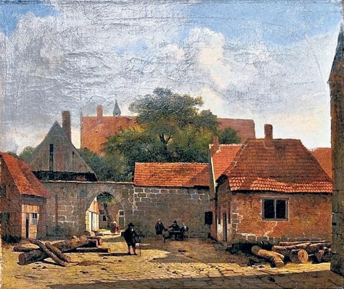 Vorburg_Burg_Altena_Schuettorf_1830_Albertus_Brondgeest_1