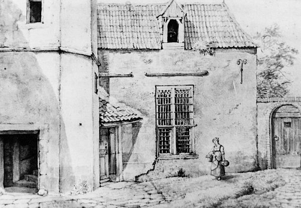 0859a Burg Altena - Radierung - Innenhof (Stadtarchiv 412)